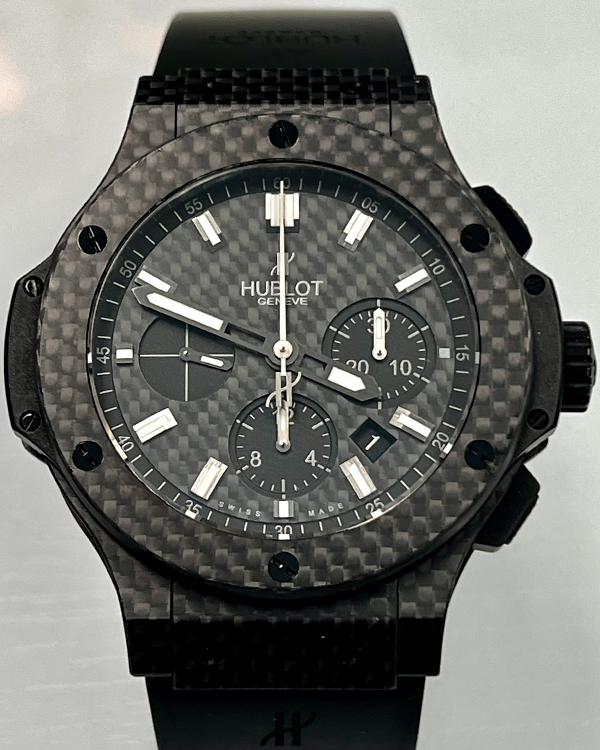 Hublot Big Bang Carbon 44mm Black Dial Rubber Strap (301.QX.1724.RX)