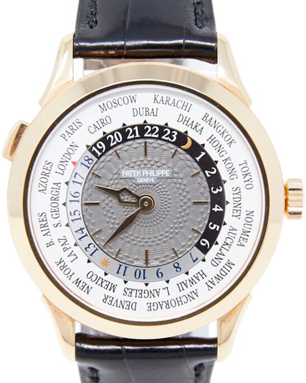 2019 Patek Philippe World Time "Complications" 38.5MM Grey Dial Leather Strap (5230R-001)