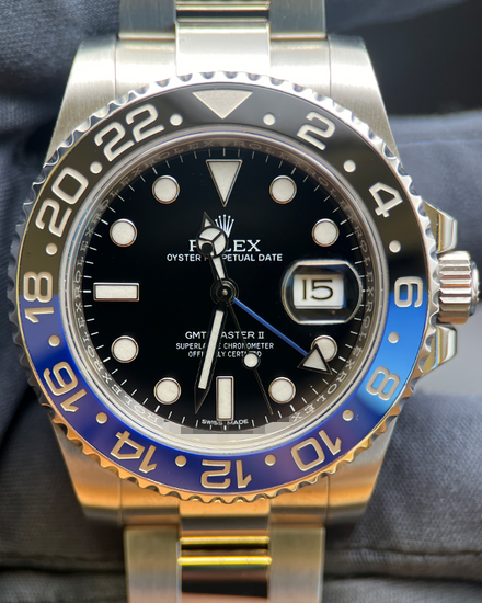 2016 Rolex GMT-Master II "Batman" 40MM Black Dial Oyster Bracelet (116710BLNR)