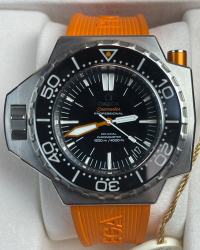 2007 (82M Serial) Omega Seamaster PloProf 1200M 55MM Black Dial Rubber Strap (224.32.55.21.01.002)