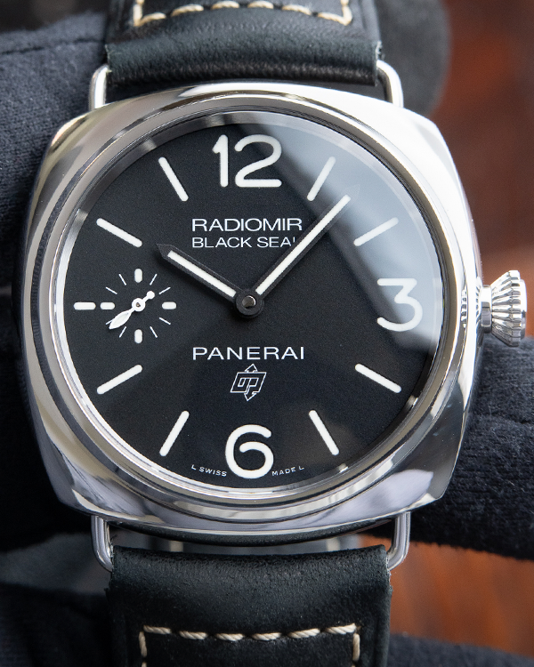 Panerai Radiomir Black Seal Logo Steel Leather Strap Manual 45MM (PAM00754)