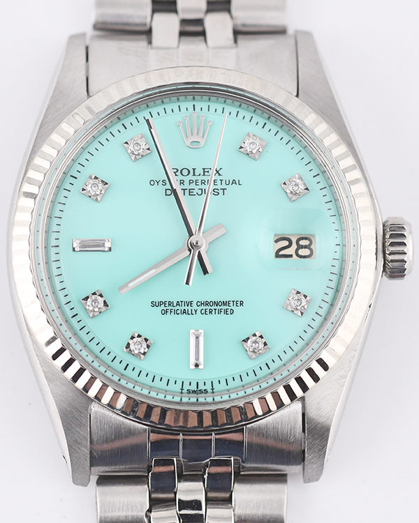 Rolex Datejust 36MM Aftermarket Turquoise Dial Jubilee Bracelet (M1601/4)