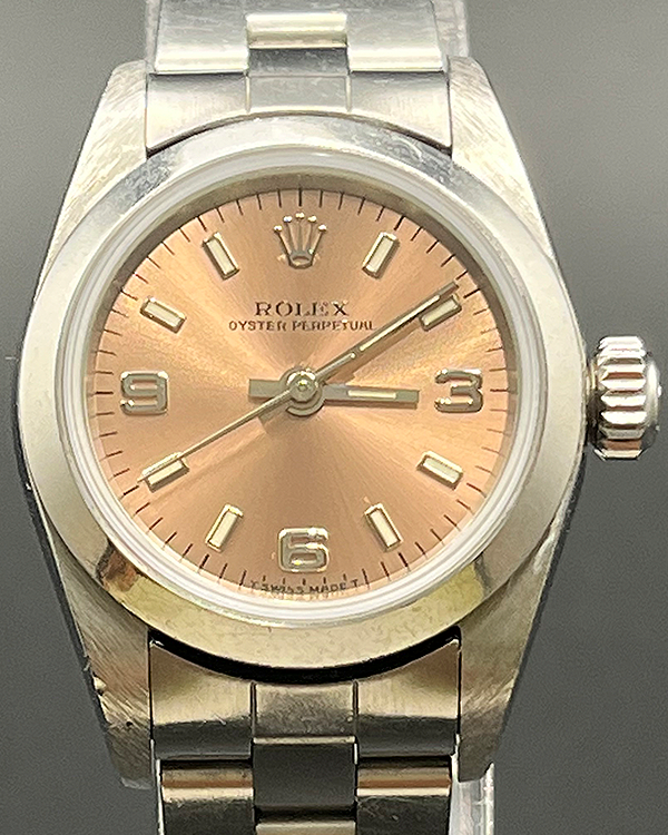 Rolex Oyster Perpetual 26MM Pink Dial Oyster Bracelet (67180)