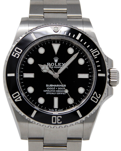 2021 Rolex Submariner No Date 41MM Oystersteel Black Dial Oyster Bracelet (124060)