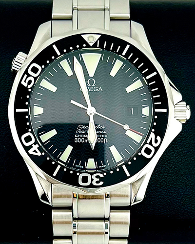 No Reserve - Omega Seamaster Diver 300M 41MM Black Dial Steel Bracelet (2254.50.00)