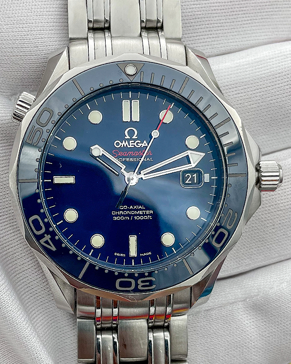 2018 Omega Seamaster Diver 300M 41MM Blue Dial Steel Bracelet (212.30.41.20.03.001)