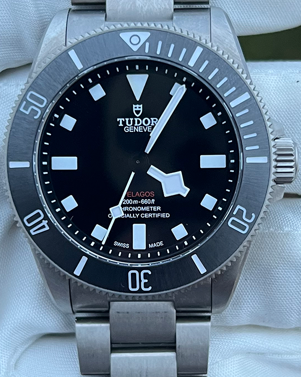 2023 Tudor Pelagos 39MM Black Dial Titanium Bracelet (25407N)