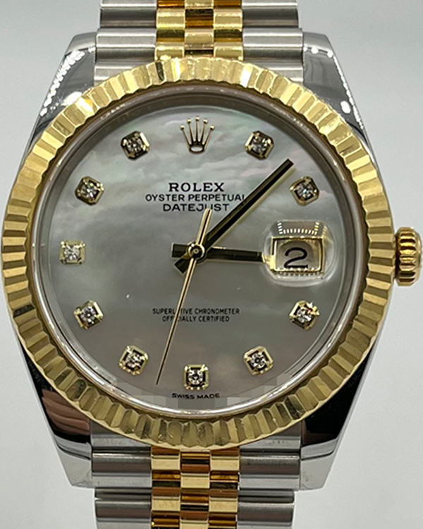 2018 Rolex Datejust 41MM Mother of Pearl Dial Two-Tone Jubilee Bracelet (126333)