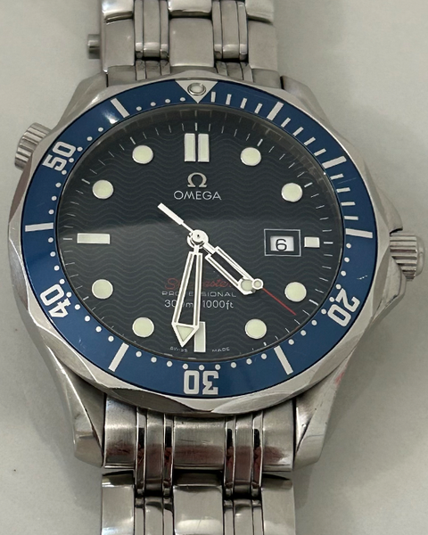 2008 Omega Seamaster Diver 300M 41MM Quartz Blue Dial Steel