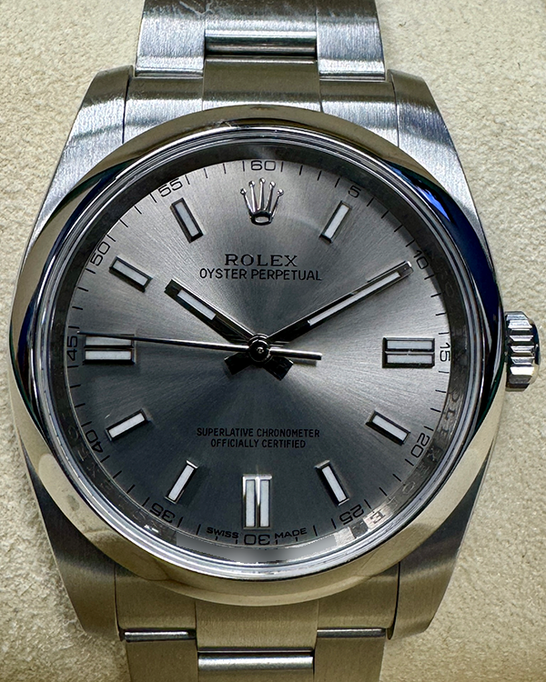 2016  Rolex Oyster Perpetual 36MM Silver Dial Steel Bracelet (116000)