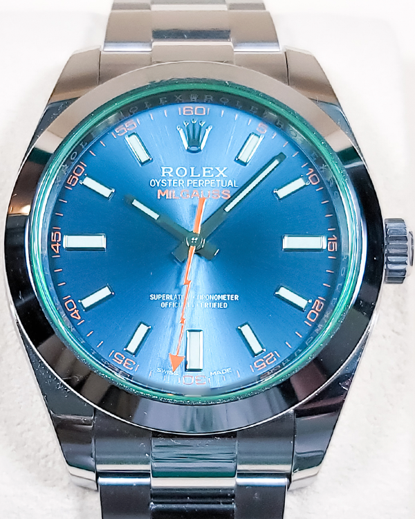 2021 Rolex Milgauss 40MM Blue Dial Oystersteel Bracelet (116400GV)