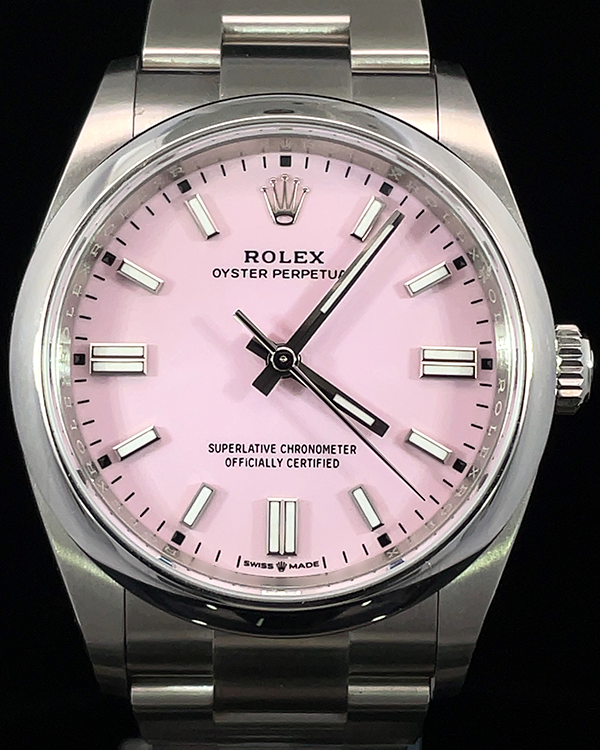 2024 Rolex Oyster Perpetual 36MM Candy Pink Dial Steel Bracelet (126000)