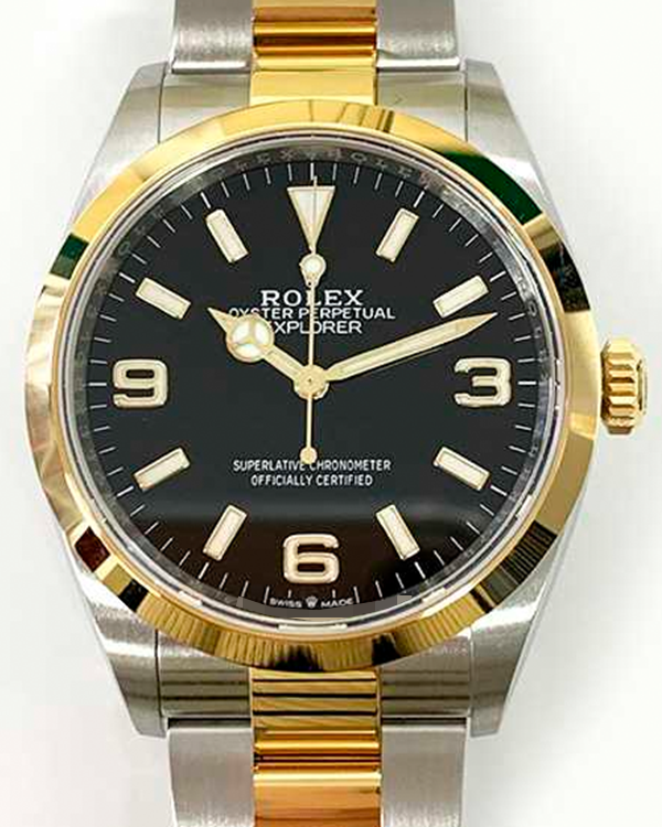 2023 Rolex Explorer 36MM Two-Tone Black Dial (124273)