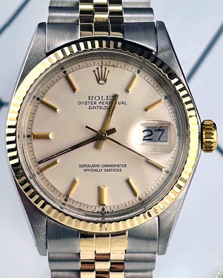 Rolex Datejust 36MM "Pie Pan" Cream Dial Two-Tone Jubilee Bracelet (1601)