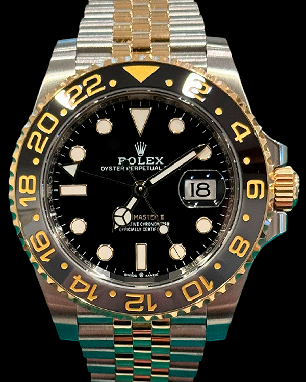 2024 Rolex GMT-Master II 40MM Black Dial Two-Tone Jubilee Bracelet (126713GRNR)