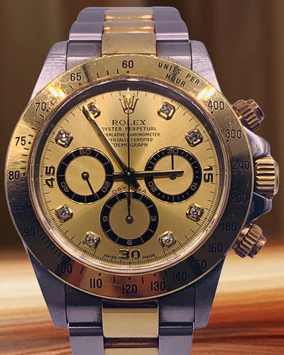 Rolex Cosmograph Daytona 40MM Champagne Dial Two-Tone Oyster Bracelet (16523)