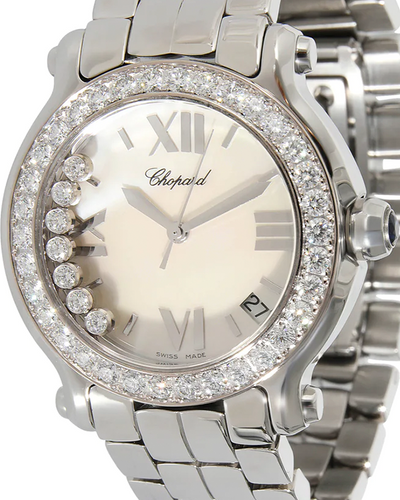 Chopard Happy Sport 36MM Quartz Mother of Pearl Dial Steel Bracelet (6408)