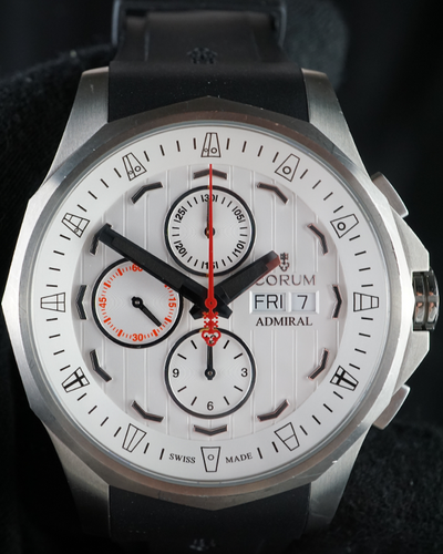 No Reserve - Corum Admiral's Cup Legend 47 Titanium White Dial (077.100.04/F371 AA50)