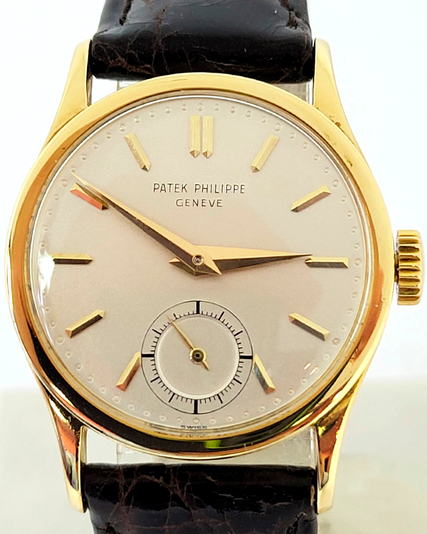 Patek Philippe Calatrava 31MM Silver Dial Leather Strap (96)