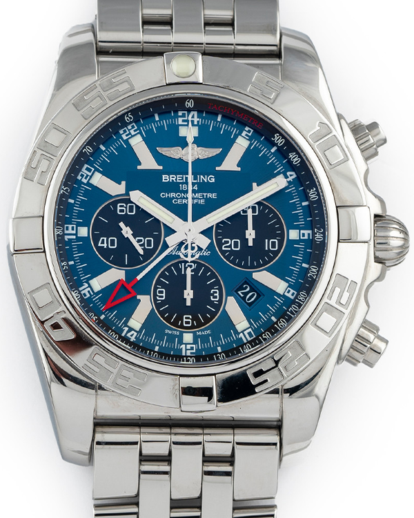 2012 Breitling Chronomat GMT 47MM Steel Blue Dial (A041C35PA)