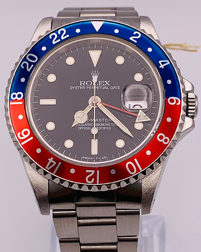 Rolex GMT-Master "Pepsi" 40MM Black Dial Oyster Bracelet (16700)