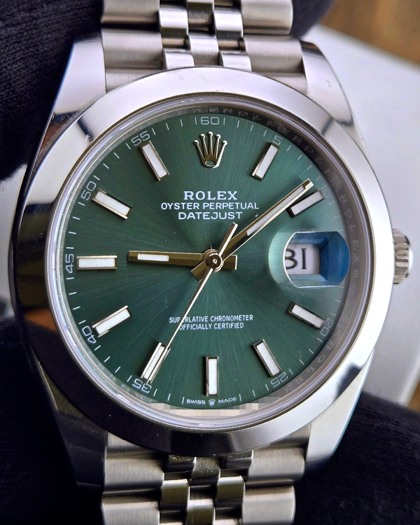 2023 Rolex Datejust 41MM Mint Green Dial Jubilee Bracelet (126300)