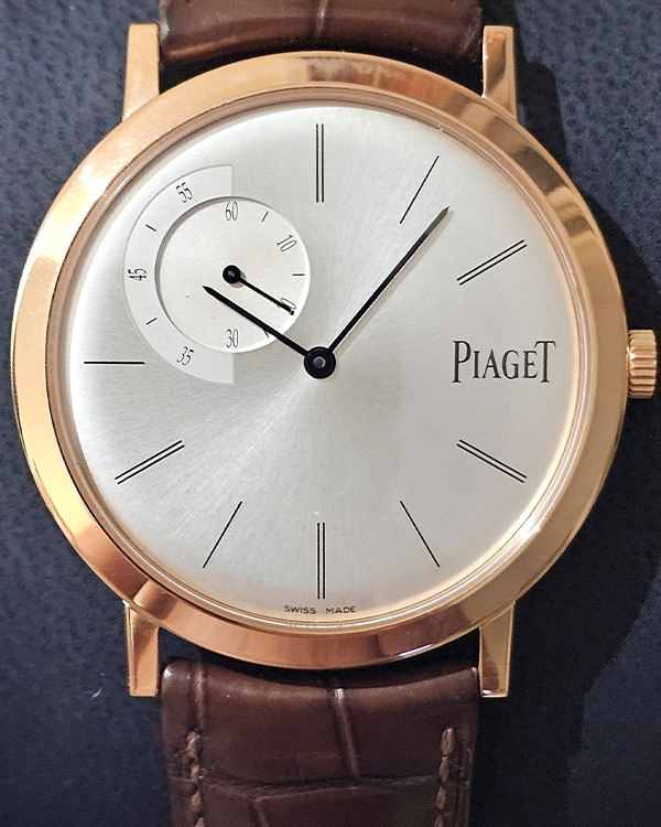 Piaget Altiplano 40MM Silver Dial Leather Strap (P10522)