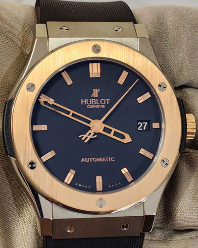 Hublot Classic Fusion 45MM Black Dial Rubber Strap (511.NO.1181.RX)