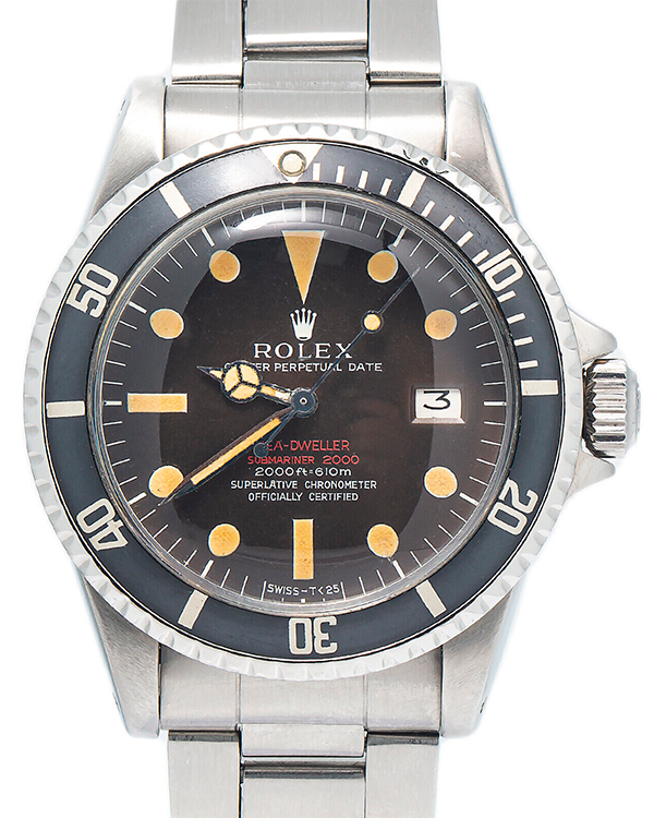 Rolex Sea-Dweller 40MM Black Dial Steel Bracelet (1665)