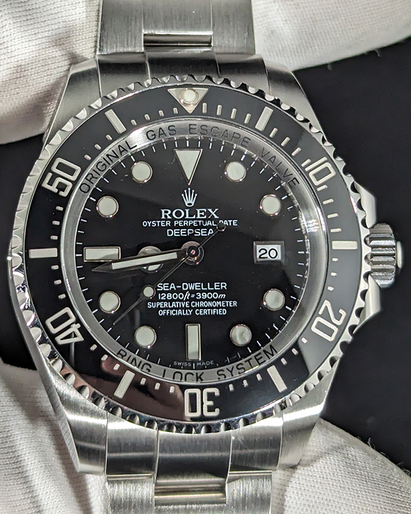 Rolex Sea-Dweller Deepsea 44MM Black Dial Steel Bracelet (116660)