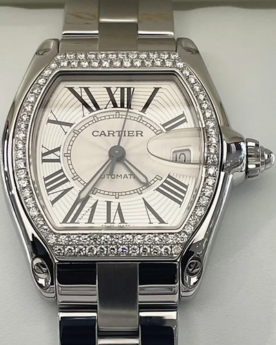 2016 Cartier Roadster De Cartier 38x43MM Silver Dial Steel Bracelet (W62025V3)