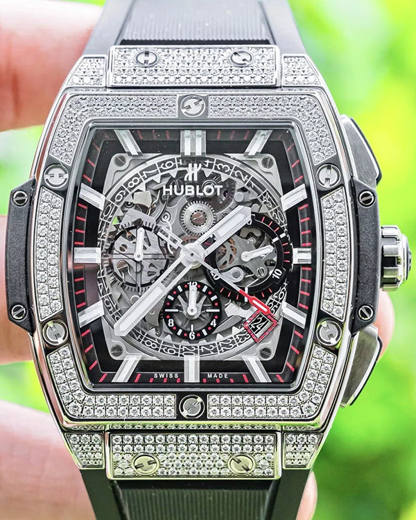 2016 Hublot Spirit Of Big Bang 45MM Skeleton Dial LeatherStrap (601.NX.0173.LR.1704)