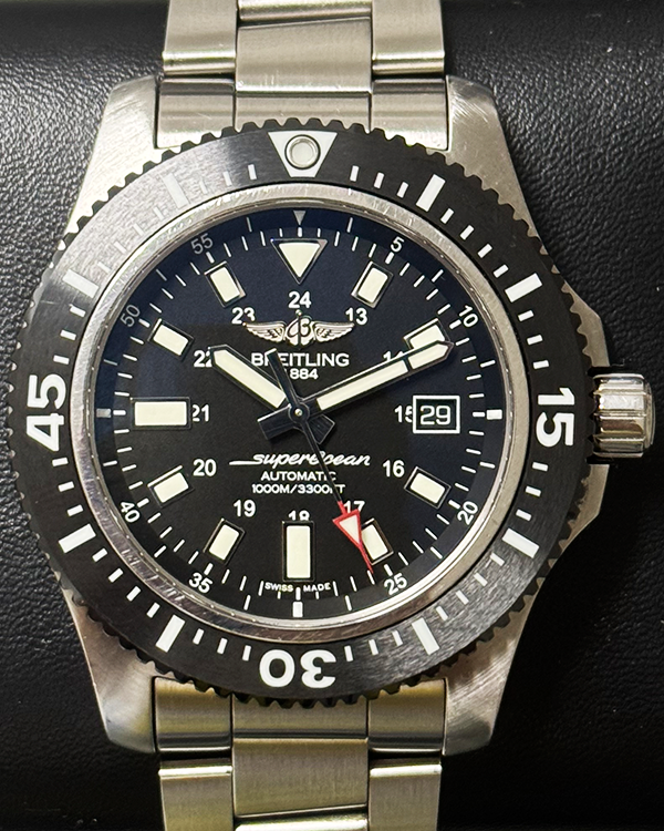 2019 Breitling Superocean Special 44MM Black Dial Steel Bracelet (Y17393101B1A1)
