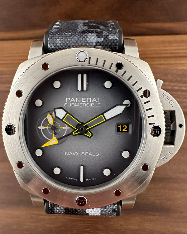 2023 Panerai Submersible GMT Navy Seals 44MM Steel Grey Dial (PAM01323)