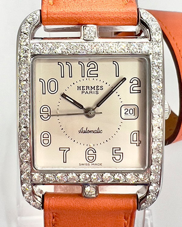 Hermès Cape Cod 29MM Silver Dial Leather Strap (CC1.710)