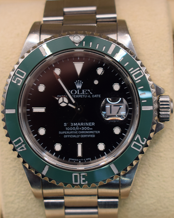 Rolex Submariner Date 40MM Black Dial Steel Bracelet (16610)