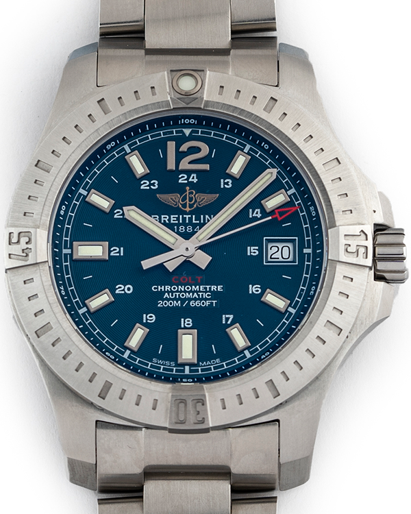 2022 Breitling Colt Automatic "Mariner" 41MM Blue Dial Steel Bracelet (A1731311)