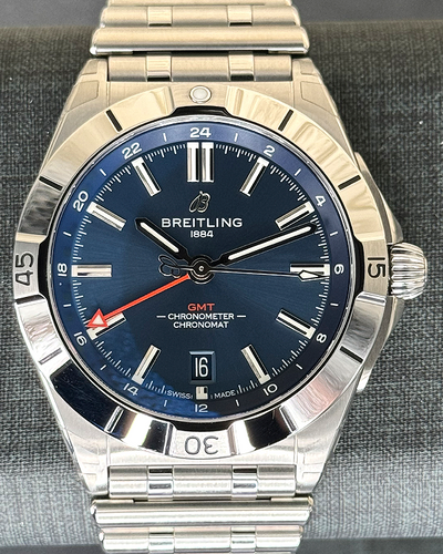 2023 Breitling Chronomat GMT 40MM Blue Dial Steel Bracelet (A32398)