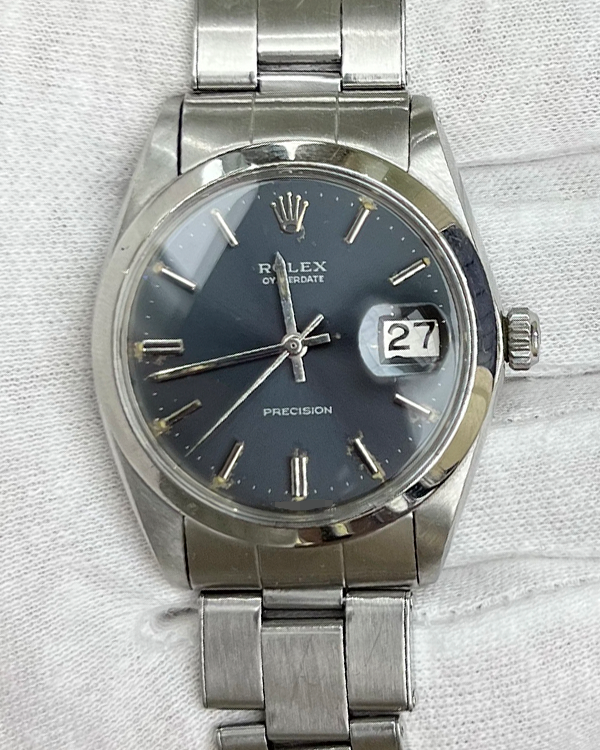 Rolex Oysterdate Precision 34MM Steel Blue Dial (6694)