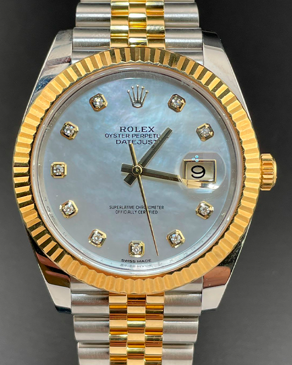 2019 Rolex Datejust 41MM Mother of Pearl Dial Two-Tone Jubilee Bracelet (126333)