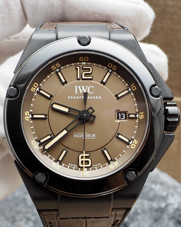 IWC Schaffhausen Ingenieur AMG 46MM Bronze Dial Leather/Rubber Strap (IW322504)