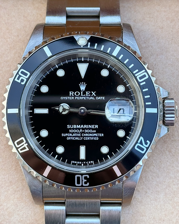 Rolex Submariner Date 40MM Black Dial Oyster Bracelet (16610)