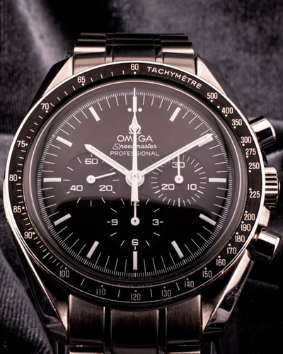 Omega Speedmaster Professional Moonwatch 42MM Black Dial Steel Bracelet (3570.50.00)