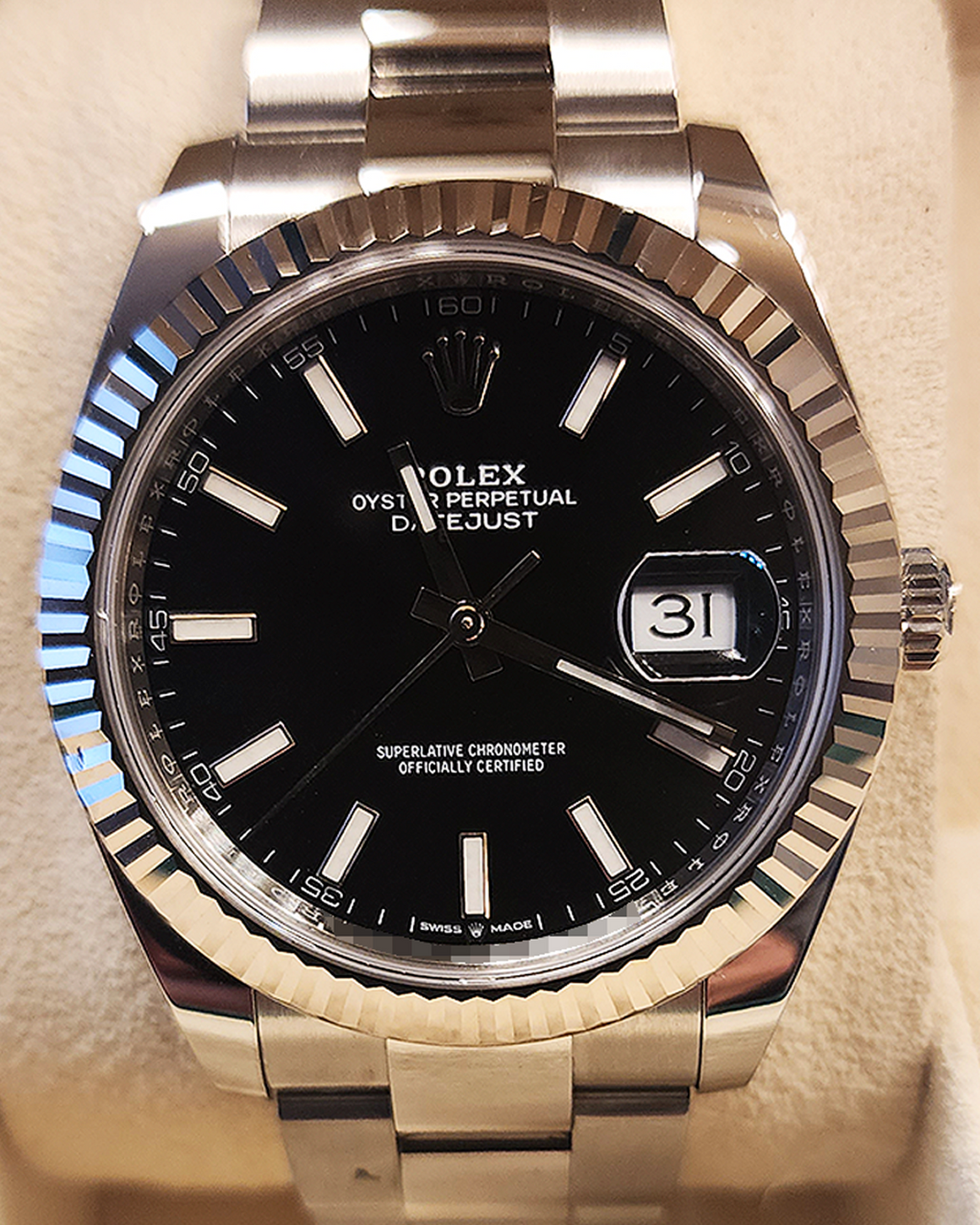 2023 Rolex Datejust 41MM Black Dial Oyster Bracelet (126334)