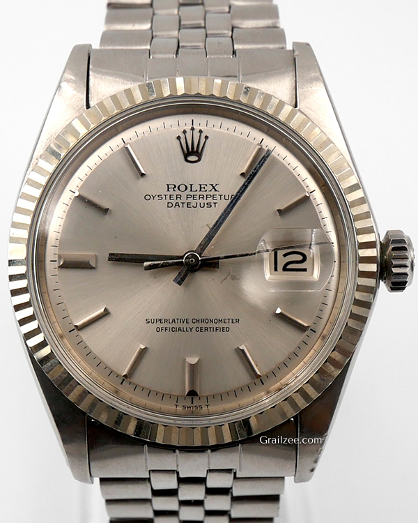 Rolex Datejust 36MM "Pie Pan" Silver Dial Jubilee Bracelet (1601/4)