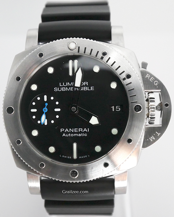 Panerai Luminor Submersible 42MM Black Dial Rubber Strap (PAM00682)