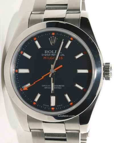 Rolex Milgauss 40MM Black Dial Oyster Bracelet (116400)