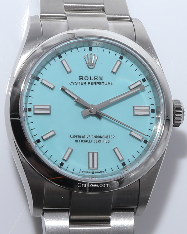 2024 Rolex Oyster Perpetual 36MM Turqoise Blue Dial Oyster Bracelet (126000)