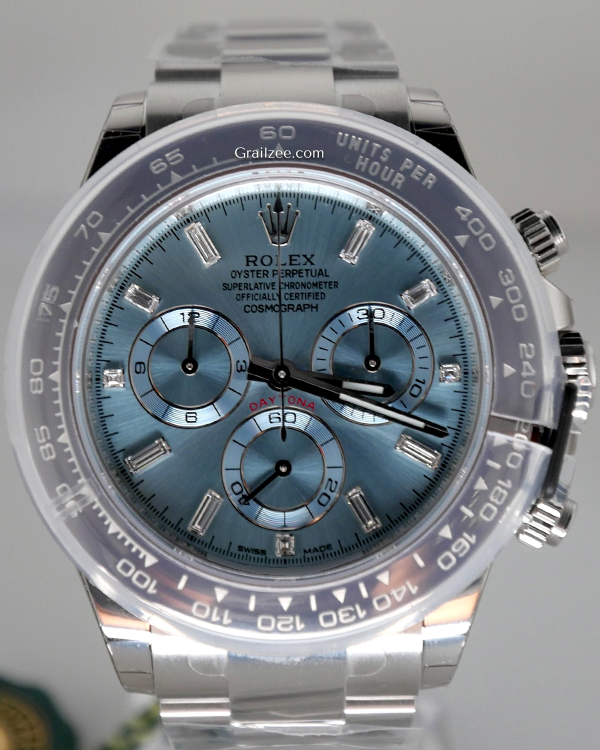 2023 Rolex Cosmograph Daytona 40MM Blue Dial Platinum Oyster Bracelet (116506)