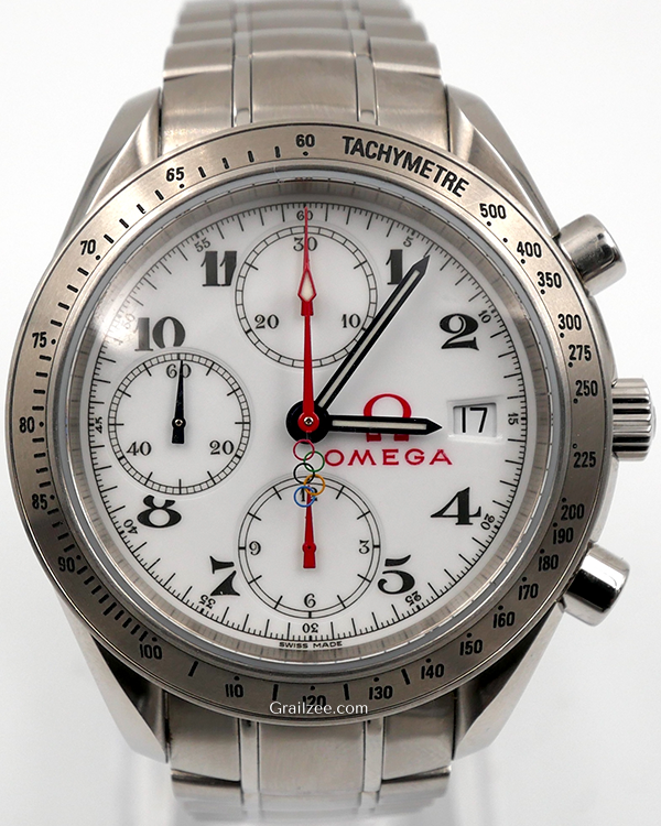 2016 Omega Speedmaster Date Olympic Games 40MM White Dial Steel Bracelet (323.10.40.40.04.001)